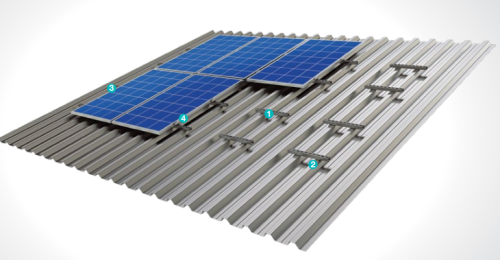 Eco Series Pitched Roof Aluminum and Stainless Steel Mounting System